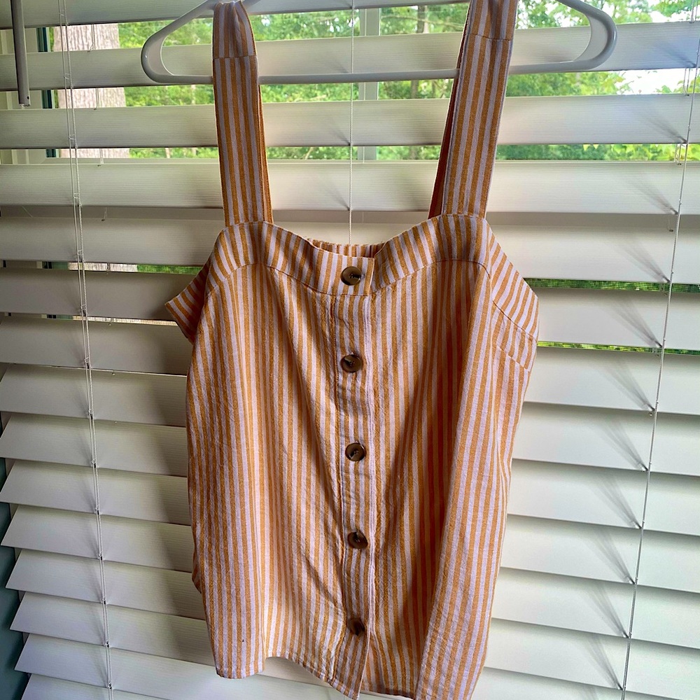 JCREW striped, thick strap tank top, Size Small